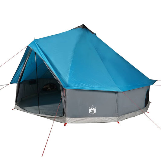 vidaXL Family Tent Tipi 12-Person Blue Waterproof 2