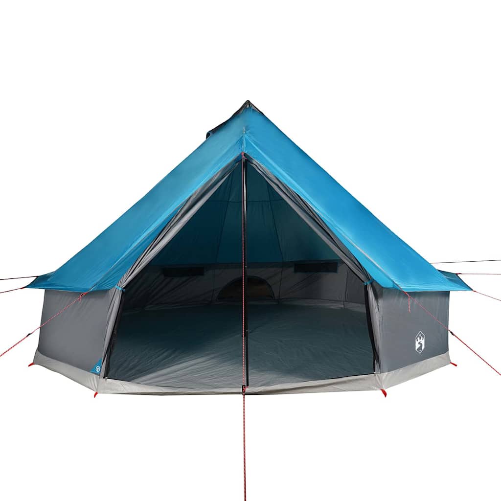 vidaXL Family Tent Tipi 12-Person Blue Waterproof 6