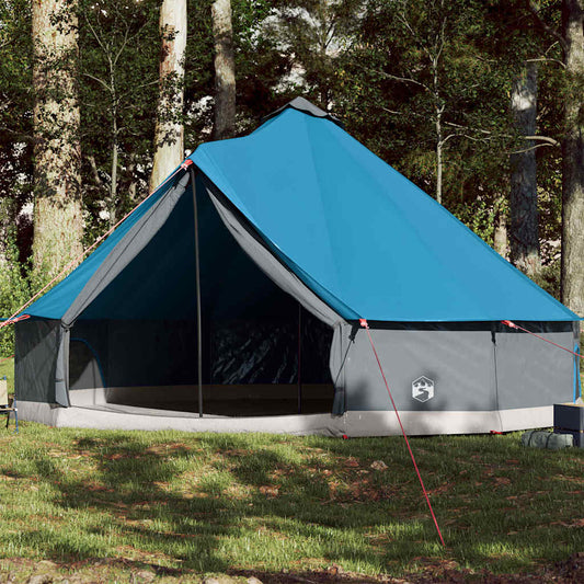 vidaXL Family Tent Tipi 12-Person Blue Waterproof 1