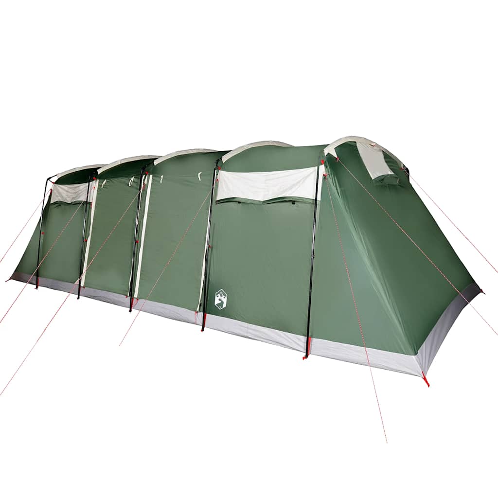vidaXL Family Tent Tunnel 8-Person Green Waterproof 5