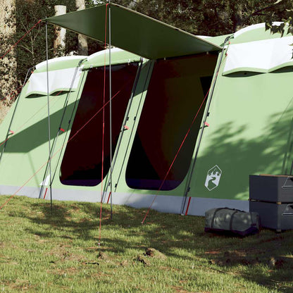 vidaXL Family Tent Tunnel 8-Person Green Waterproof 1