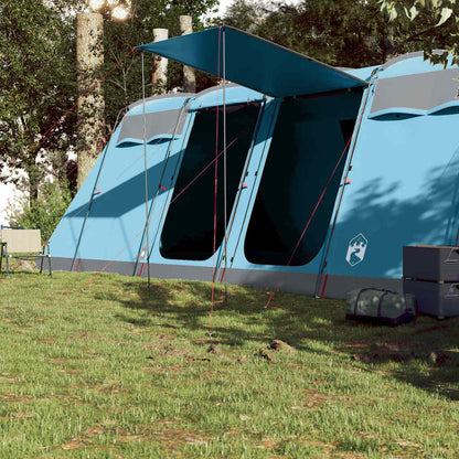 vidaXL Family Tent Tunnel 8-Person Blue Waterproof 3