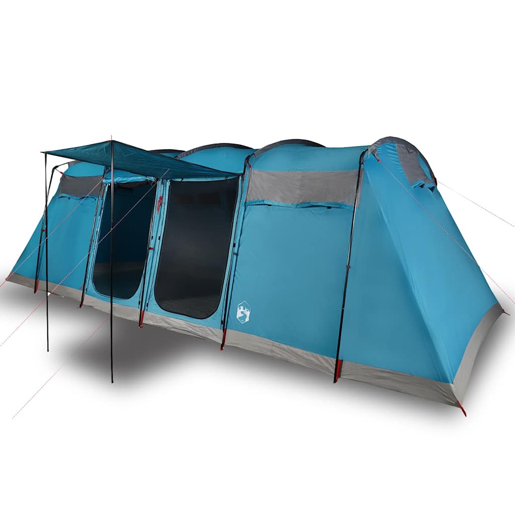 vidaXL Family Tent Tunnel 8-Person Blue Waterproof 4