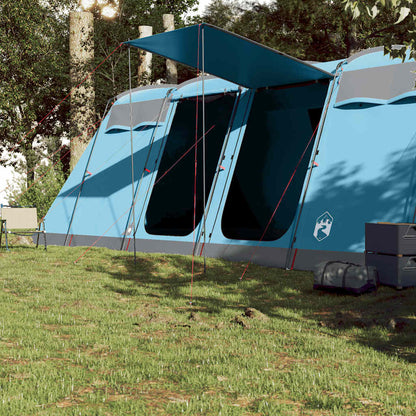 vidaXL Family Tent Tunnel 10-Person Blue Waterproof 3