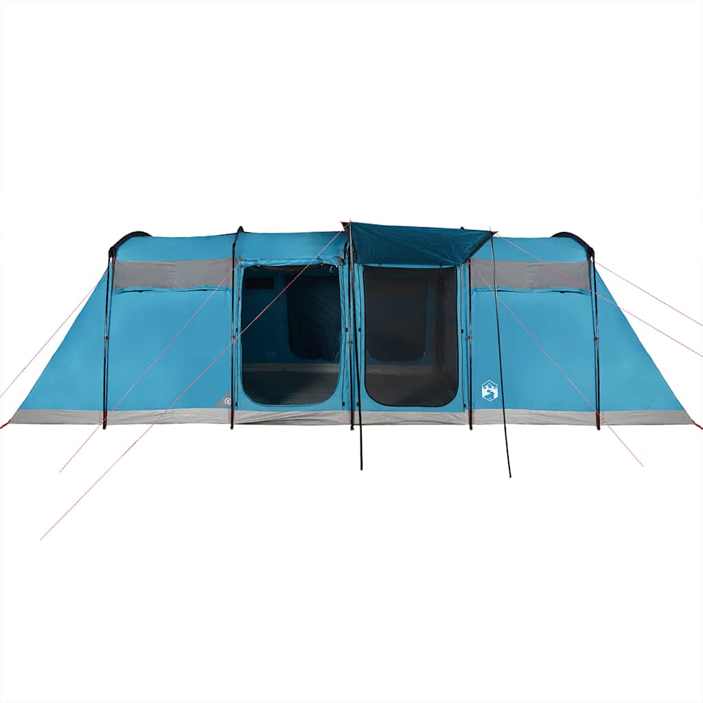 vidaXL Family Tent Tunnel 10-Person Blue Waterproof 6