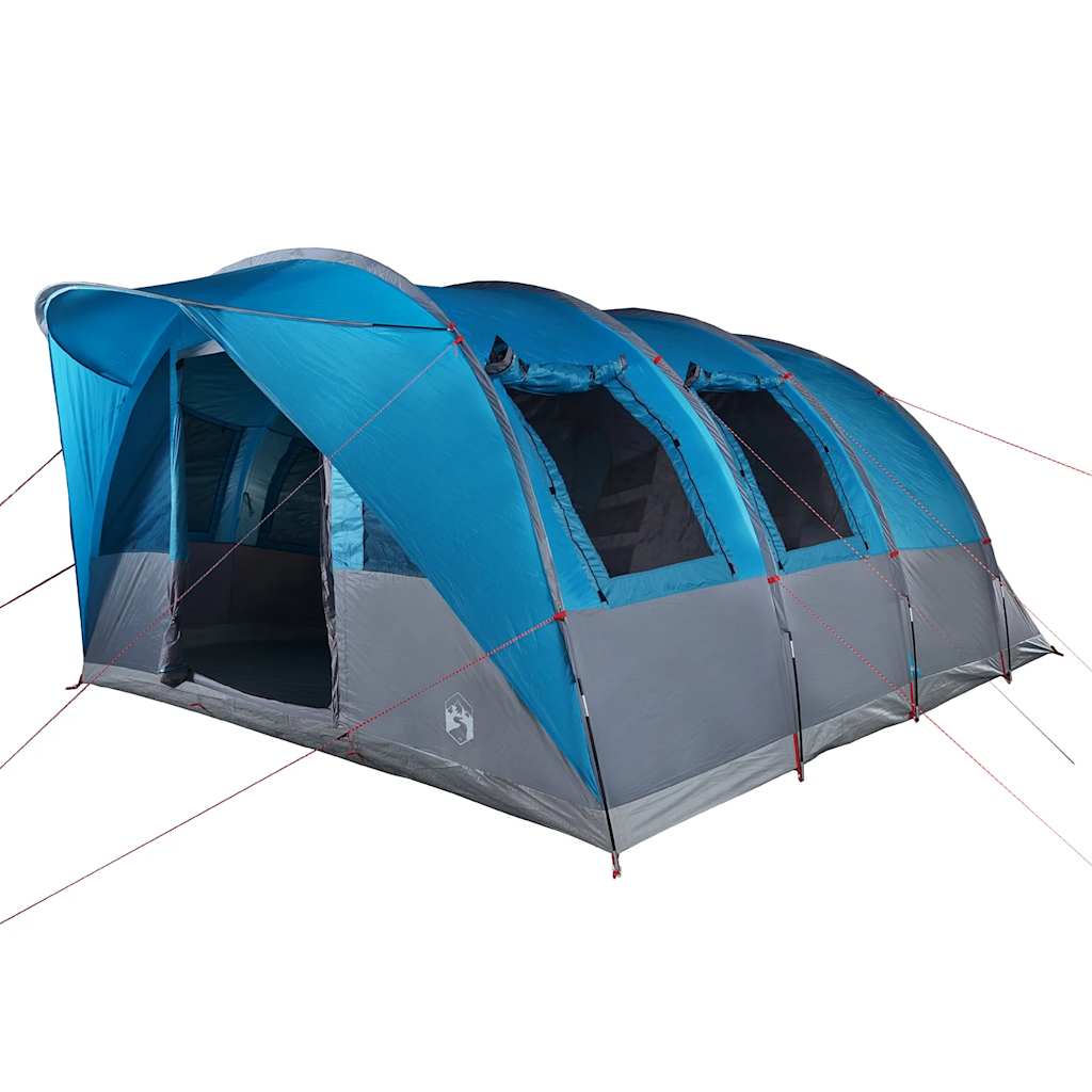vidaXL Family Tent Tunnel 7-Person Blue Waterproof 5