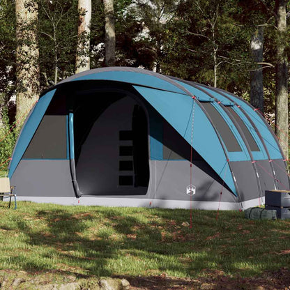 vidaXL Family Tent Tunnel 7-Person Blue Waterproof 1