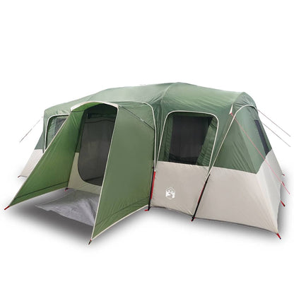 vidaXL Family Tent Tunnel 16-Person Green Waterproof 2