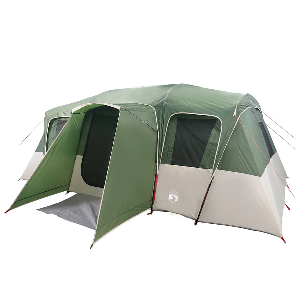 vidaXL Family Tent Tunnel 16-Person Green Waterproof 5
