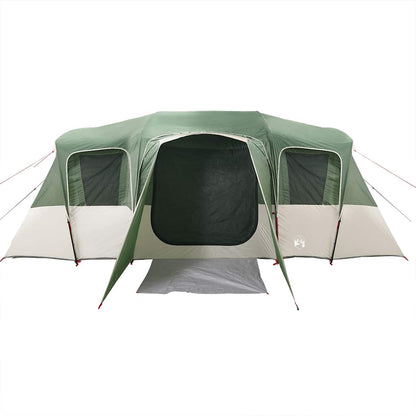 vidaXL Family Tent Tunnel 16-Person Green Waterproof 6