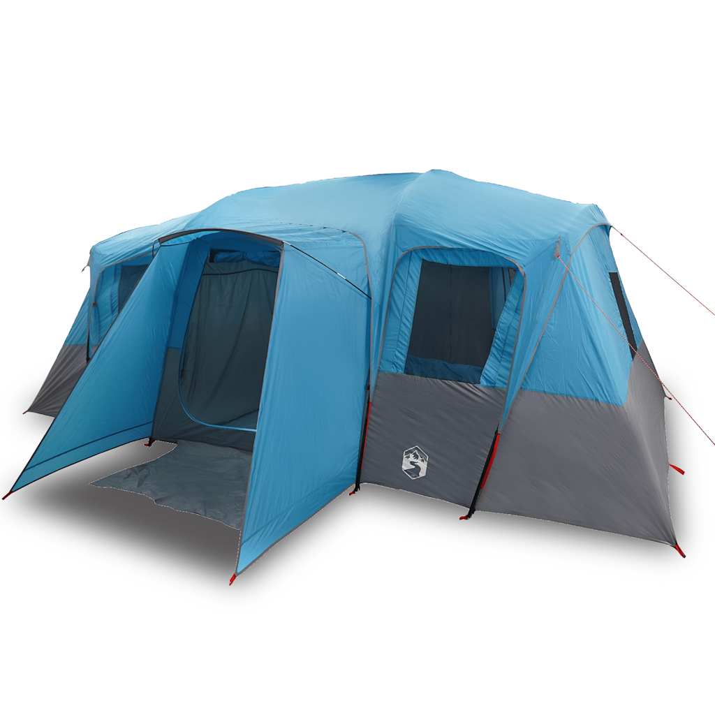 vidaXL Family Tent Tunnel 16-Person Blue Waterproof 2