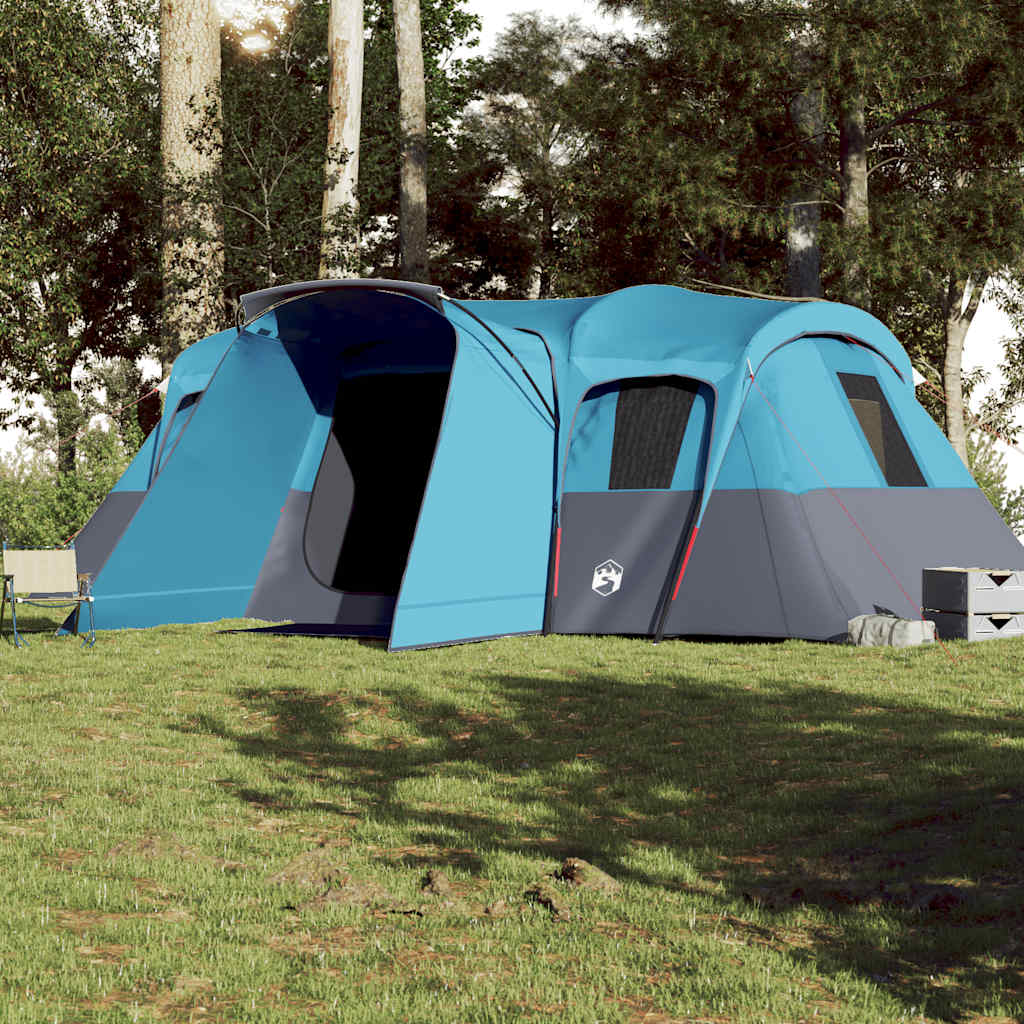 vidaXL Family Tent Tunnel 16-Person Blue Waterproof 3