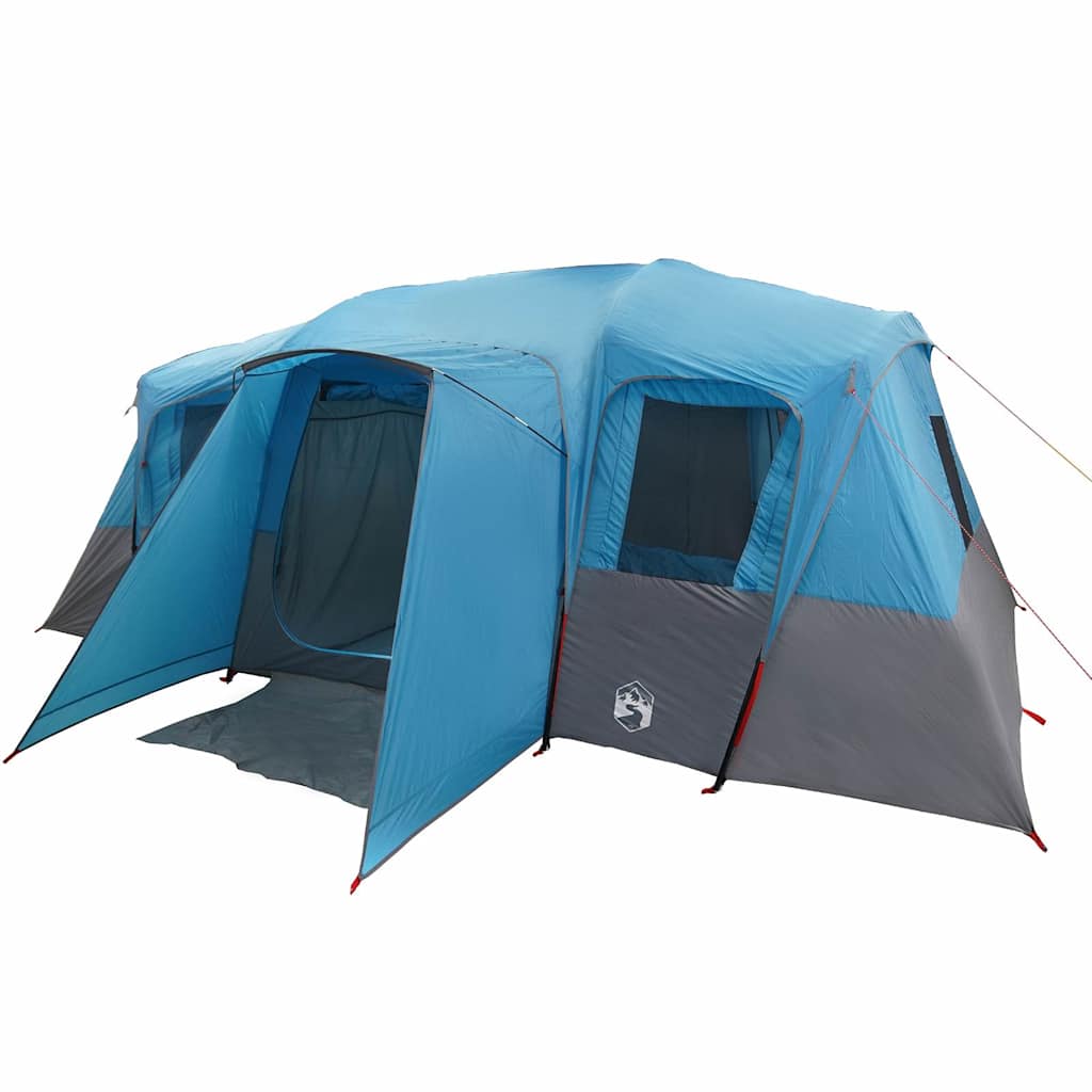 vidaXL Family Tent Tunnel 16-Person Blue Waterproof 4