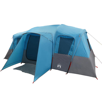 vidaXL Family Tent Tunnel 16-Person Blue Waterproof 5