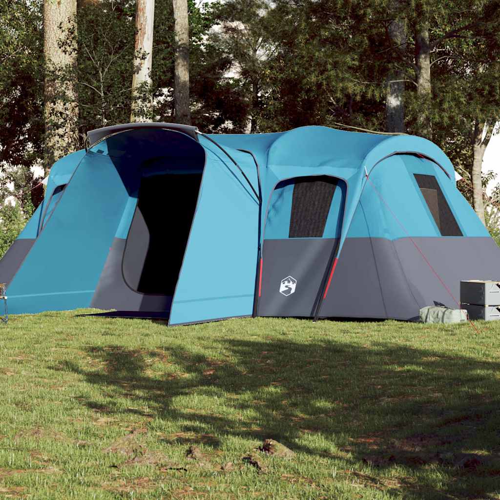vidaXL Family Tent Tunnel 16-Person Blue Waterproof 1