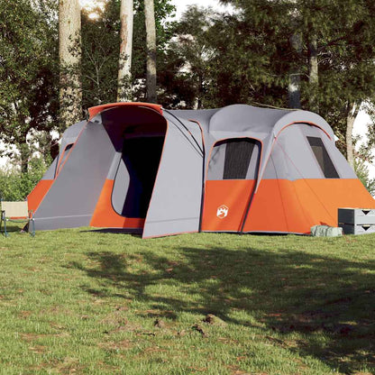 vidaXL Family Tent Tunnel 16-Person Grey Waterproof 3