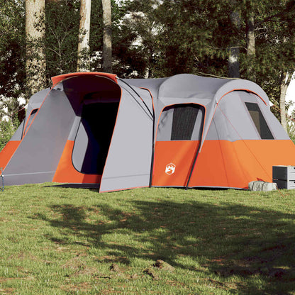 vidaXL Family Tent Tunnel 16-Person Grey Waterproof 1