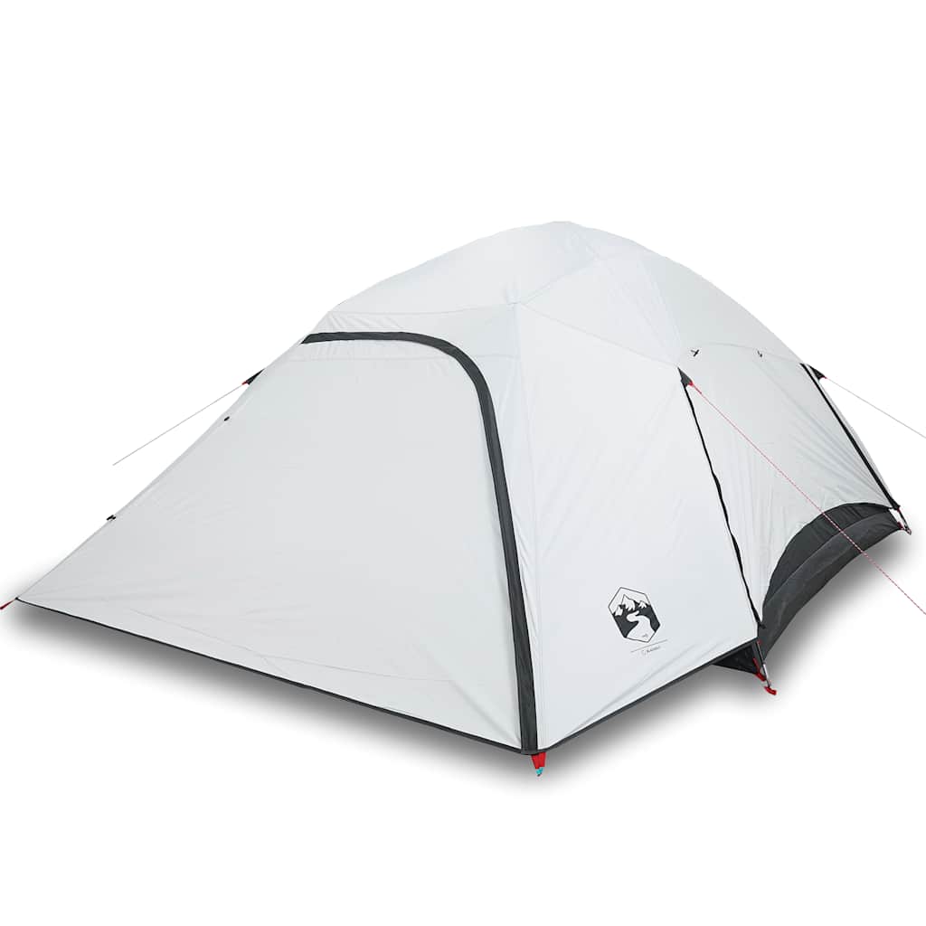 vidaXL Family Tent Dome 6-Person White Blackout Fabric Waterproof 2