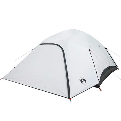 vidaXL Family Tent Dome 6-Person White Blackout Fabric Waterproof 4