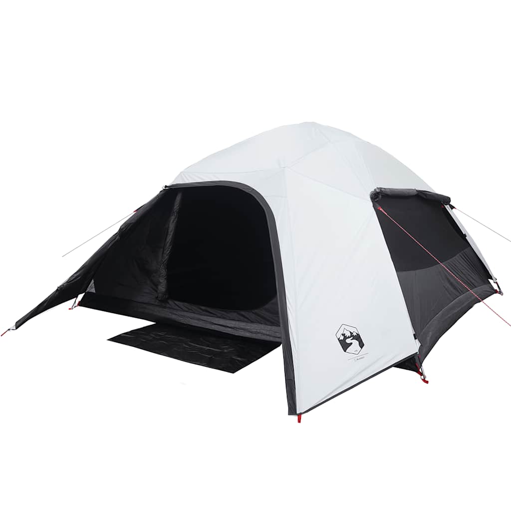 vidaXL Family Tent Dome 6-Person White Blackout Fabric Waterproof 5