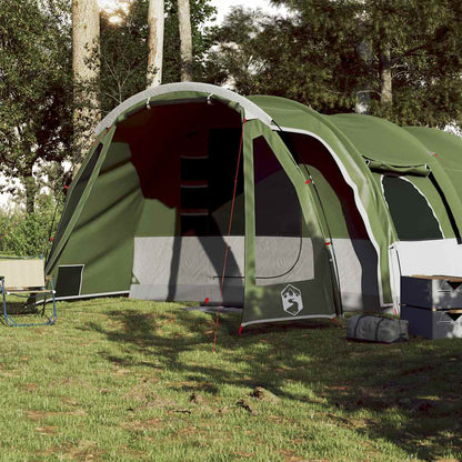 vidaXL Family Tent Tunnel 8-Person Green Waterproof 3