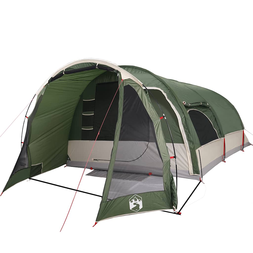 vidaXL Family Tent Tunnel 8-Person Green Waterproof 4