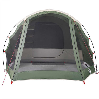 vidaXL Family Tent Tunnel 8-Person Green Waterproof 6