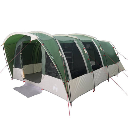 vidaXL Family Tent Tunnel 8-Person Green Waterproof 3