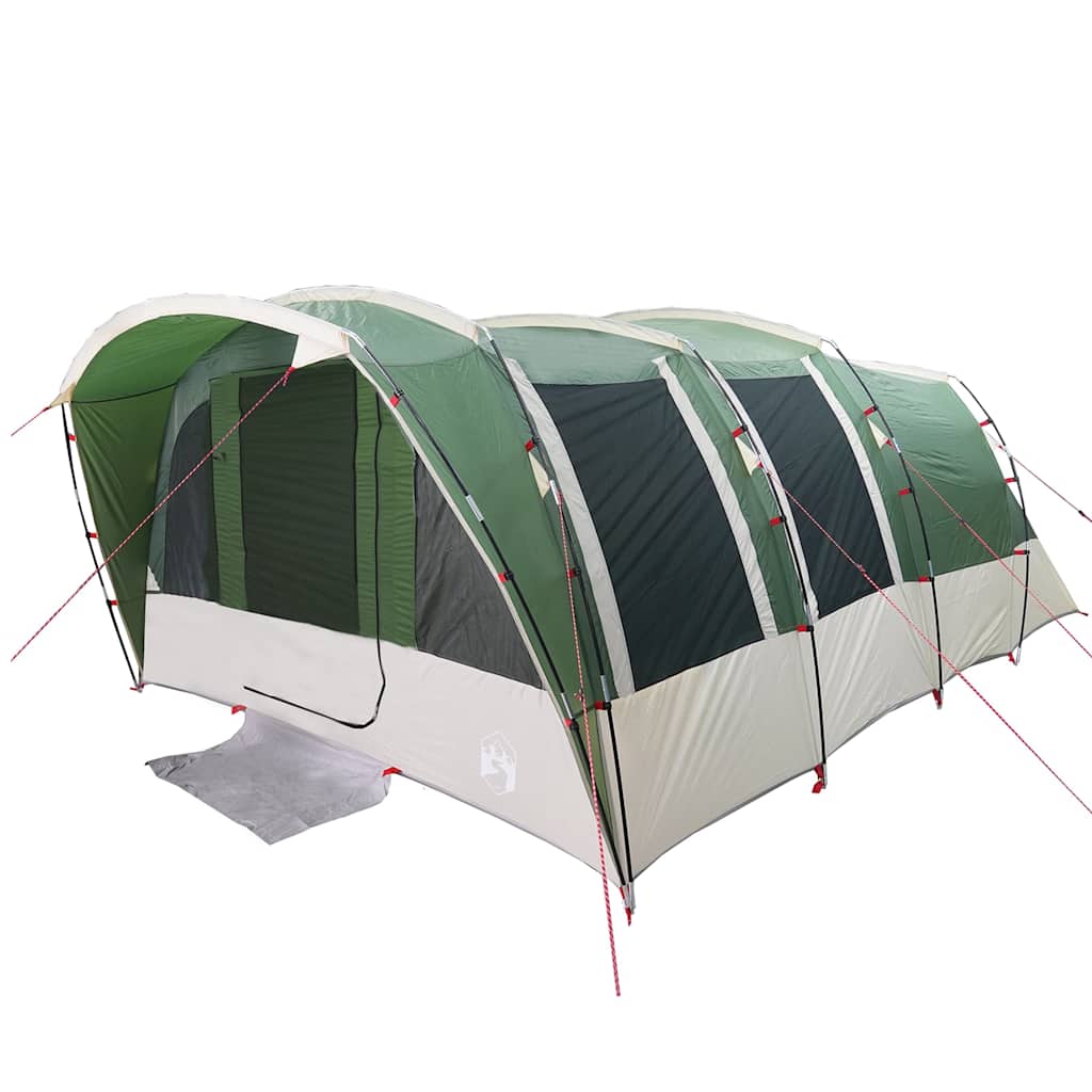 vidaXL Family Tent Tunnel 8-Person Green Waterproof 5