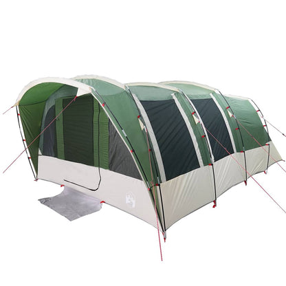 vidaXL Family Tent Tunnel 8-Person Green Waterproof 5