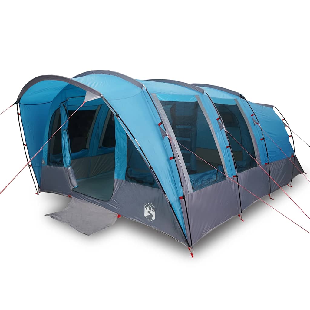 vidaXL Family Tent Tunnel 8-Person Blue Waterproof 2