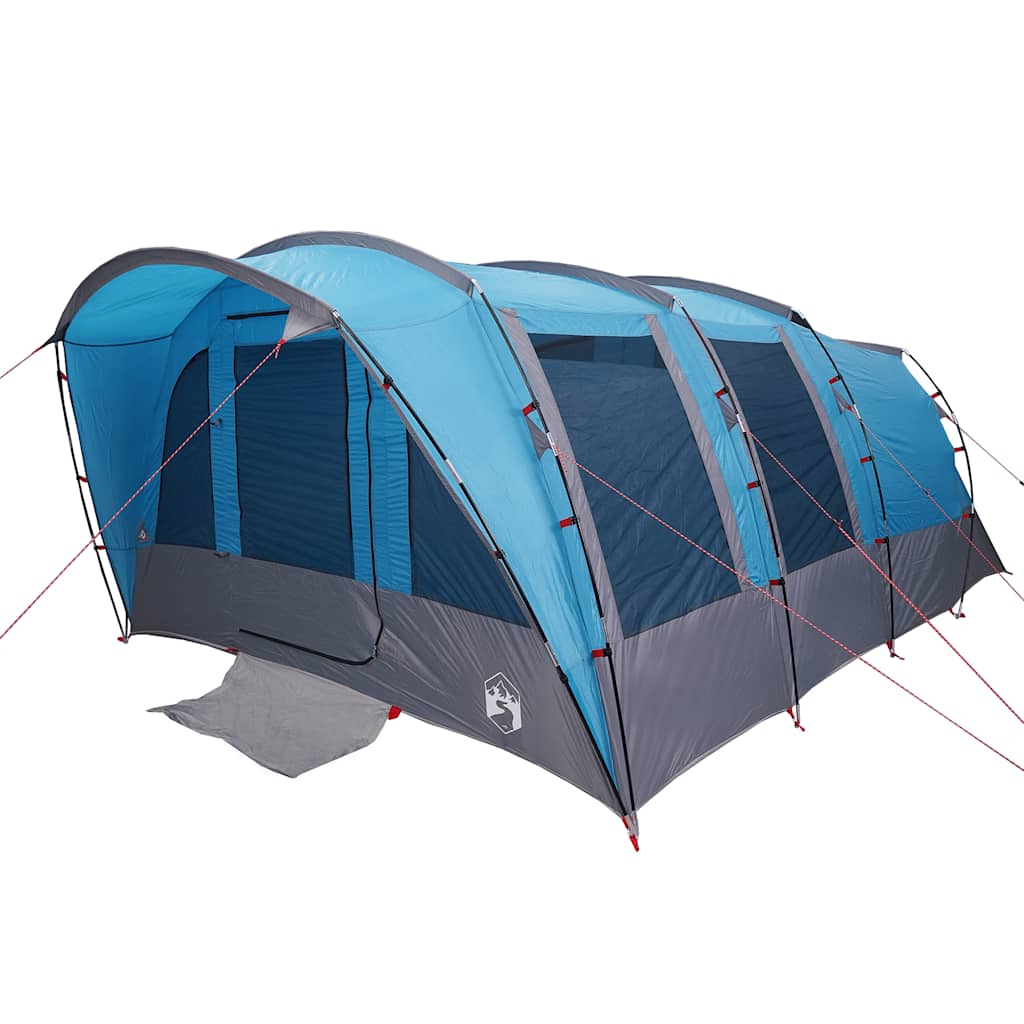 vidaXL Family Tent Tunnel 8-Person Blue Waterproof 5
