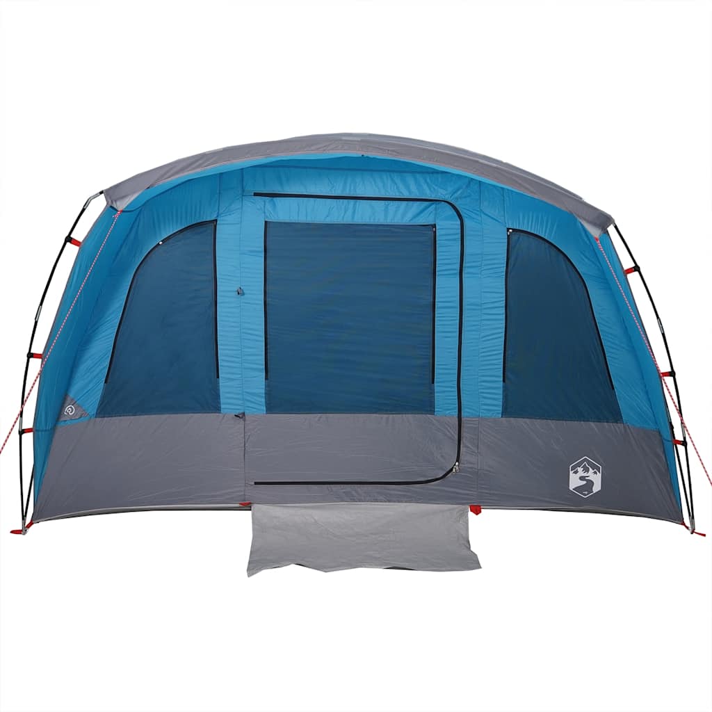 vidaXL Family Tent Tunnel 8-Person Blue Waterproof 6