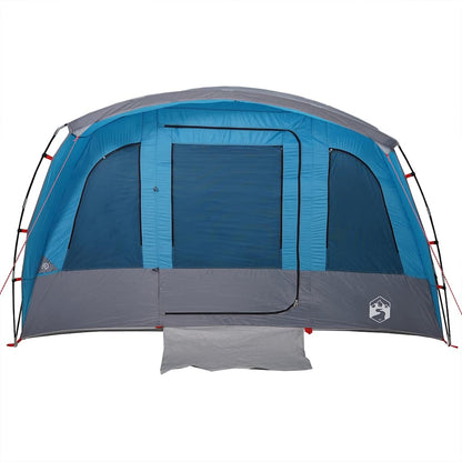vidaXL Family Tent Tunnel 8-Person Blue Waterproof 6