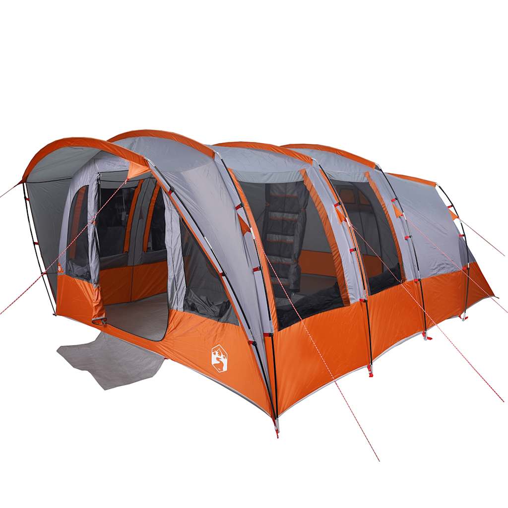 vidaXL Family Tent Tunnel 8-Person Grey Waterproof 3