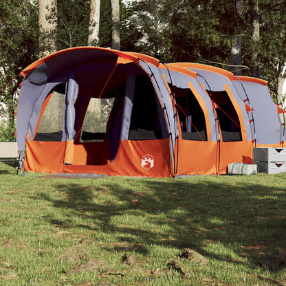 vidaXL Family Tent Tunnel 8-Person Grey Waterproof 4