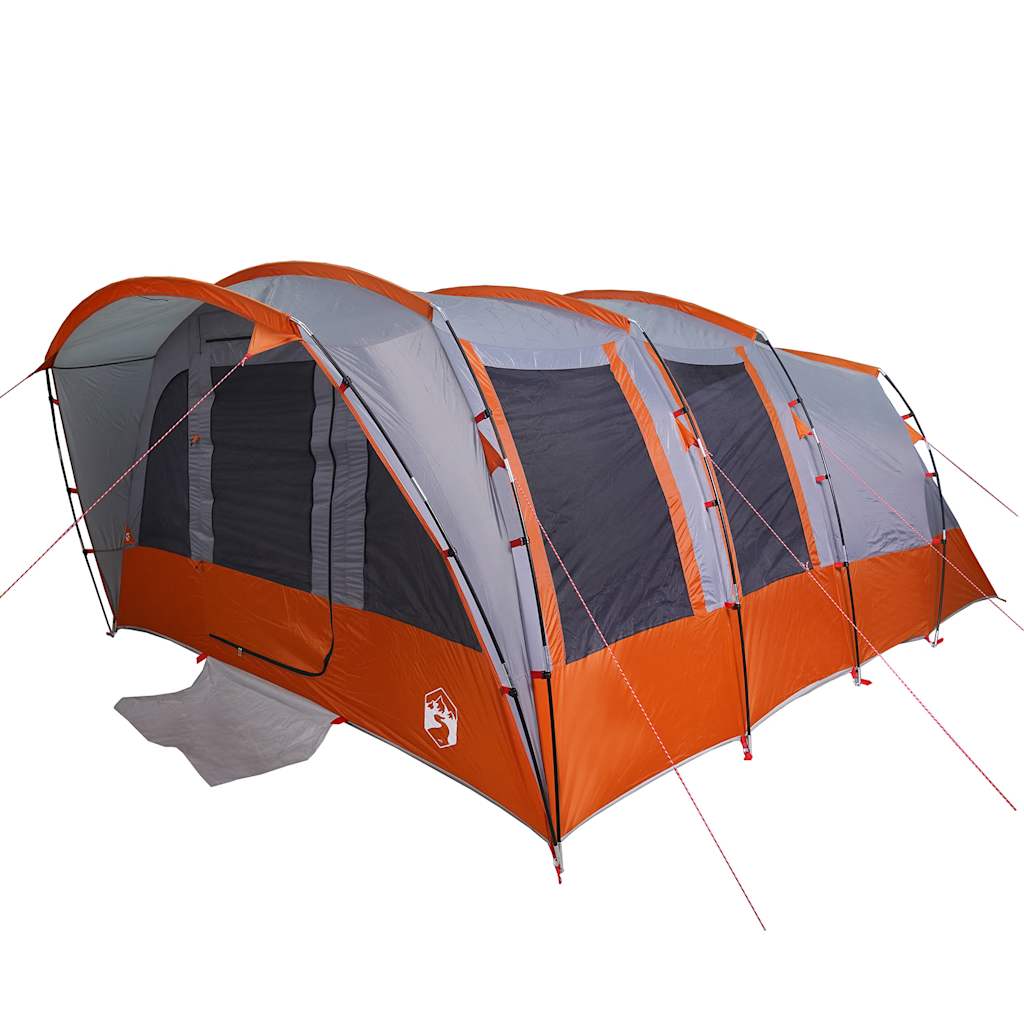 vidaXL Family Tent Tunnel 8-Person Grey Waterproof 5