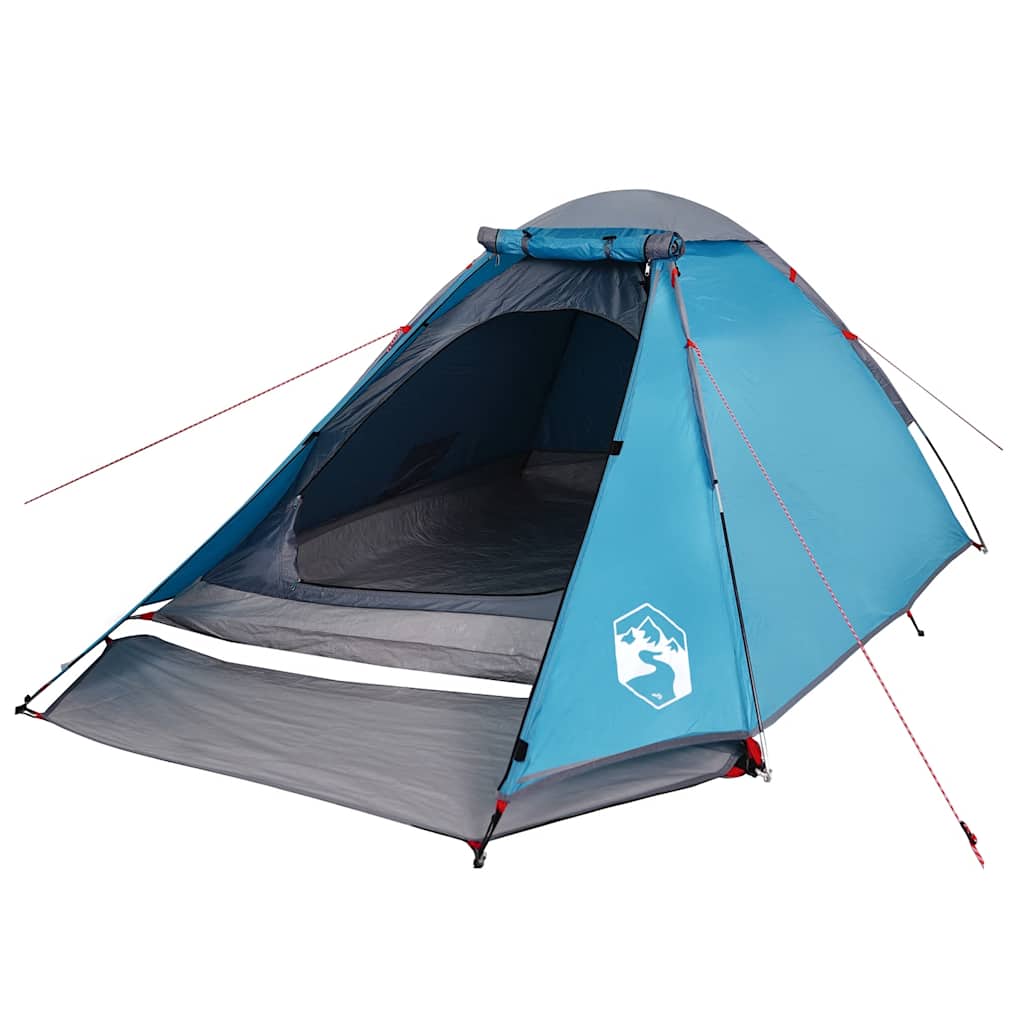 Camping Tent Dome Waterproof Blue 2-person
