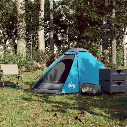 Camping Tent Dome Waterproof Blue 2-person