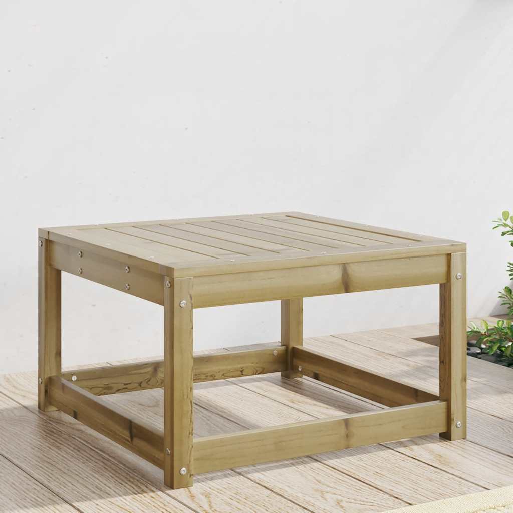 Garden Footstool Solid Wood Pine Natural impregnated Without cushions