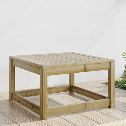 Garden Footstool Solid Wood Pine Natural impregnated Without cushions