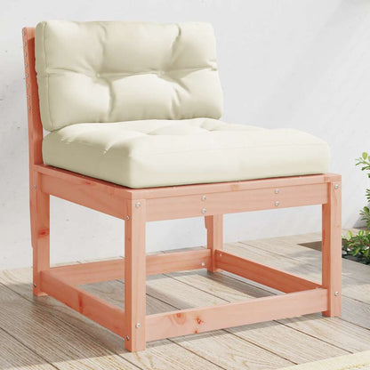 Garden Sofa Solid Wood Pine Natural douglas with cushions 1