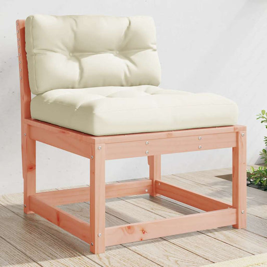 Garden Sofa Solid Wood Pine Natural douglas with cushions 1