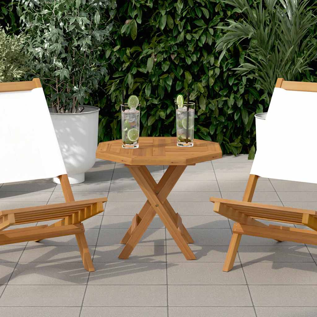 Table Top Solid Teak Wood 2,5 cm 40 cm 50 cm 50 cm Octagonal