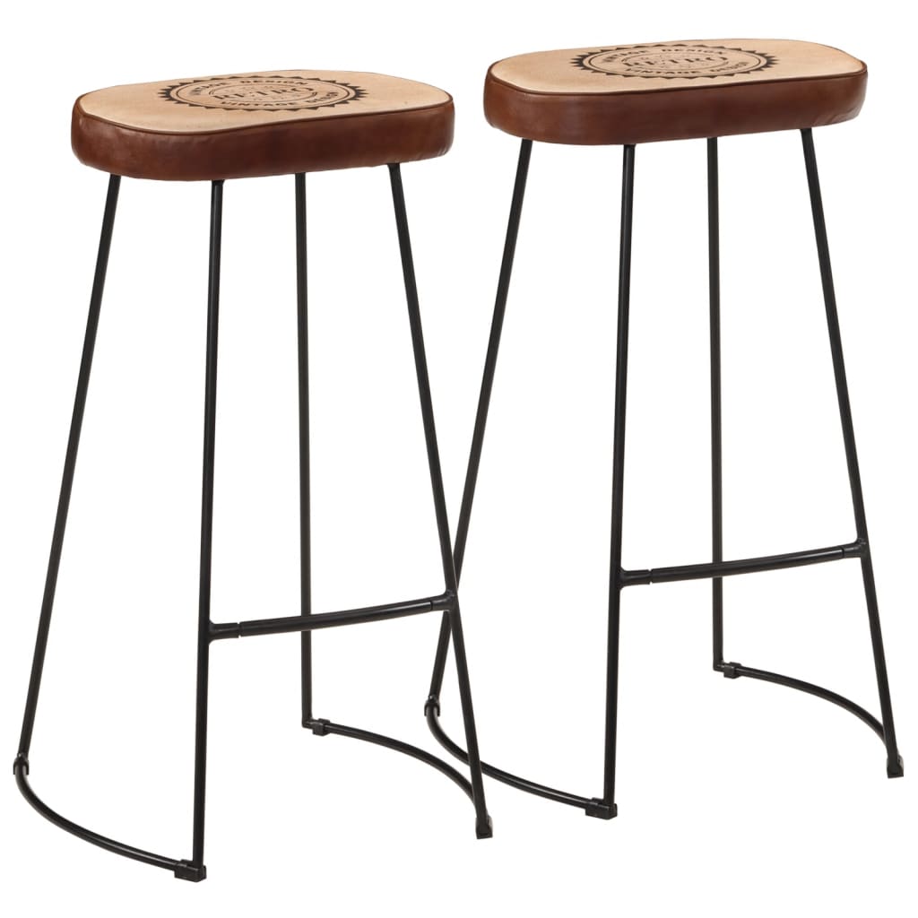 vidaXL 3 Piece Bar Set Solid Rough Wood Mango and Metal 2