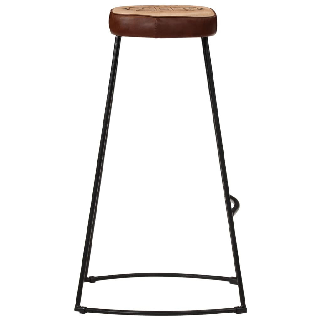 vidaXL 3 Piece Bar Set Solid Rough Wood Mango and Metal 5