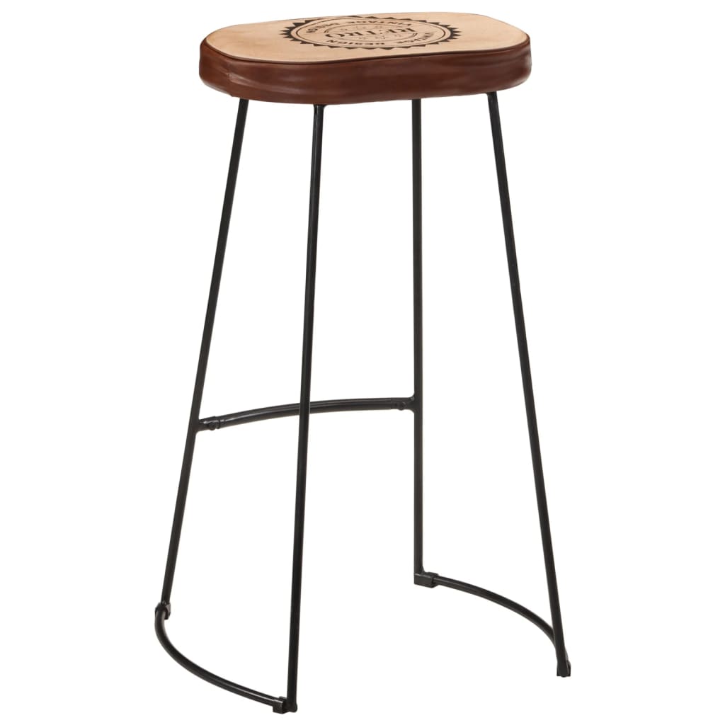 vidaXL 3 Piece Bar Set Solid Rough Wood Mango and Metal 6