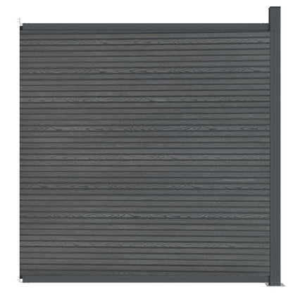 vidaXL Fence Panel WPC Grey 173x186 cm 4
