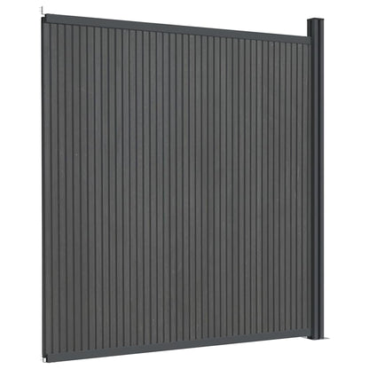 vidaXL Fence Panel WPC Grey 173x186 cm 6
