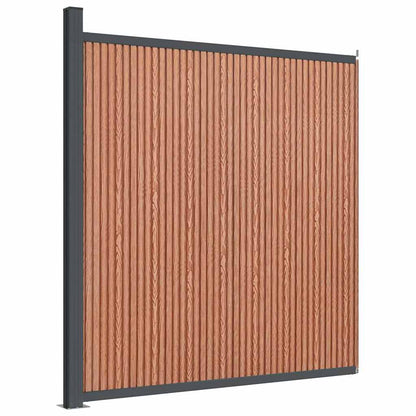 vidaXL Fence Panel WPC Brown 173x186 cm 6